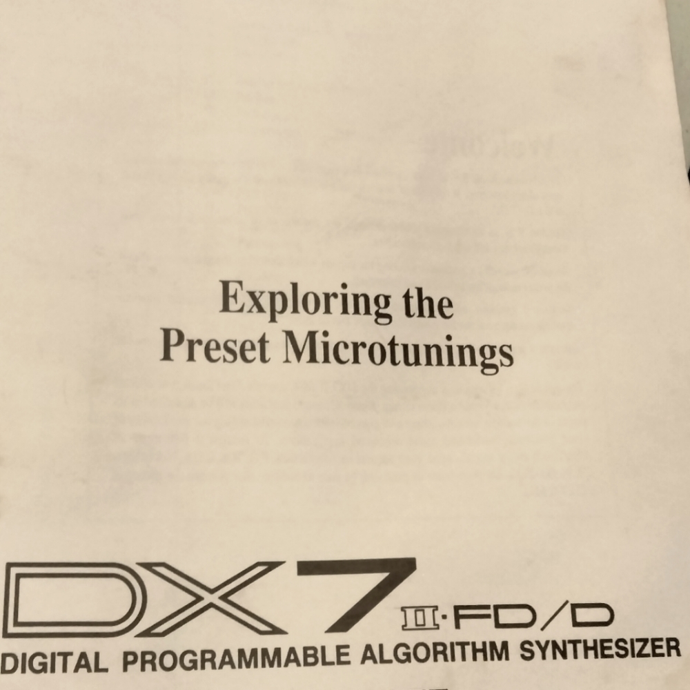 Vintage Yamaha DX-9 keyboard manuals